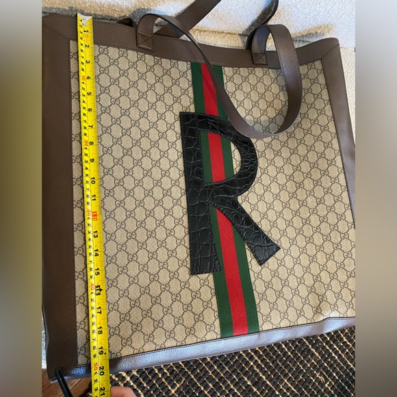 Gucci Ophidia Soft GG Supreme Large tote. Almost new condition. L R initials - Picture 9 of 9